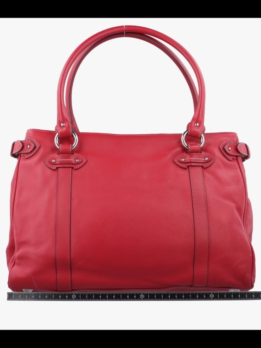 Christian Dior Red Leather Tote - Picture 1 of 6